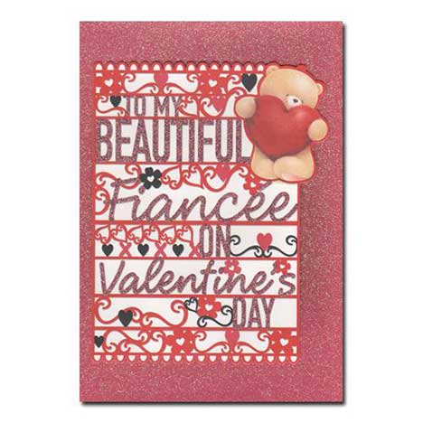 Fiancee Forever Friends Valentines Day Card